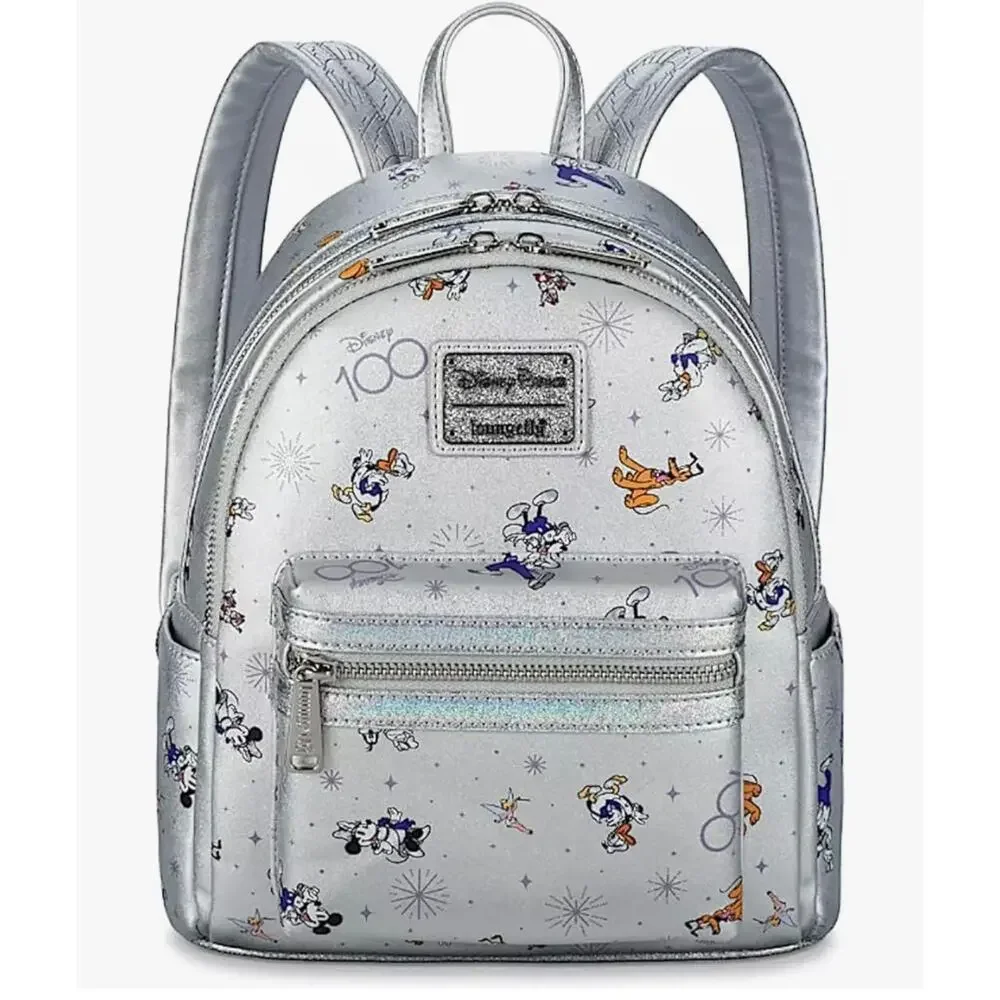 NWT❤️Loungefly Disney Parks Mickey Mouse and Friends Disney100 Mini Backpack
